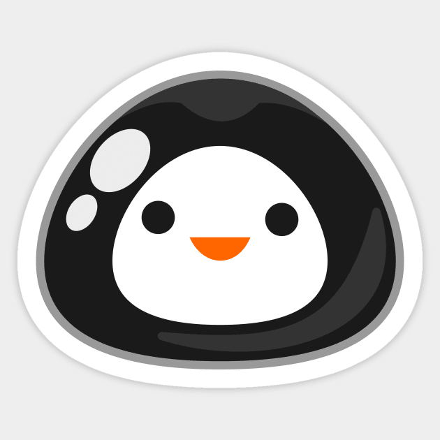 Jelly Penguin Sticker by Johnitees